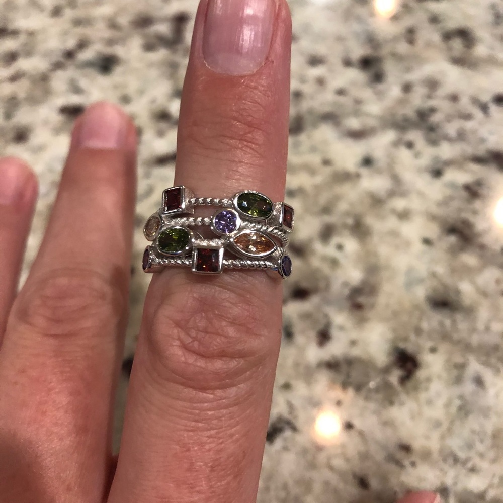 Multi Gemstone ring - Picture 3 of 3